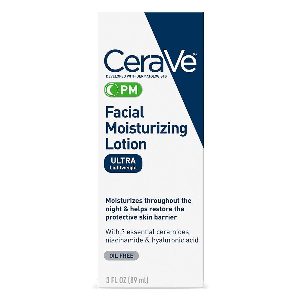 Kem dưỡng da ban đêm CeraVe PM Facial Moisturizing Lotion 89ml , Kem dưỡng ẩm , Kem cấp ẩm ban đêm Cerave luckily1702