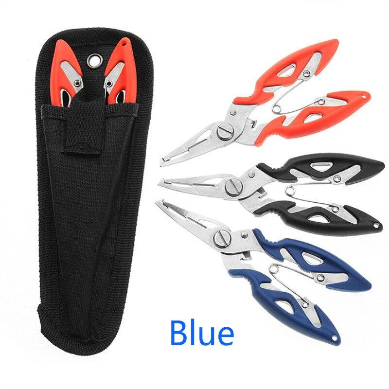 Fishing Plier+Oxford bag Scissor Braid Line Lure Cutter Hook Remover Tackle Tool Cutting Fish Use Tongs Scissors Fishing Pliers