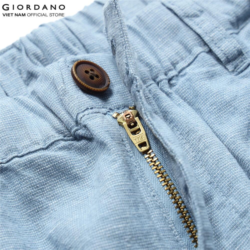 Quần Lửng Linen Nam Giordano 01121202