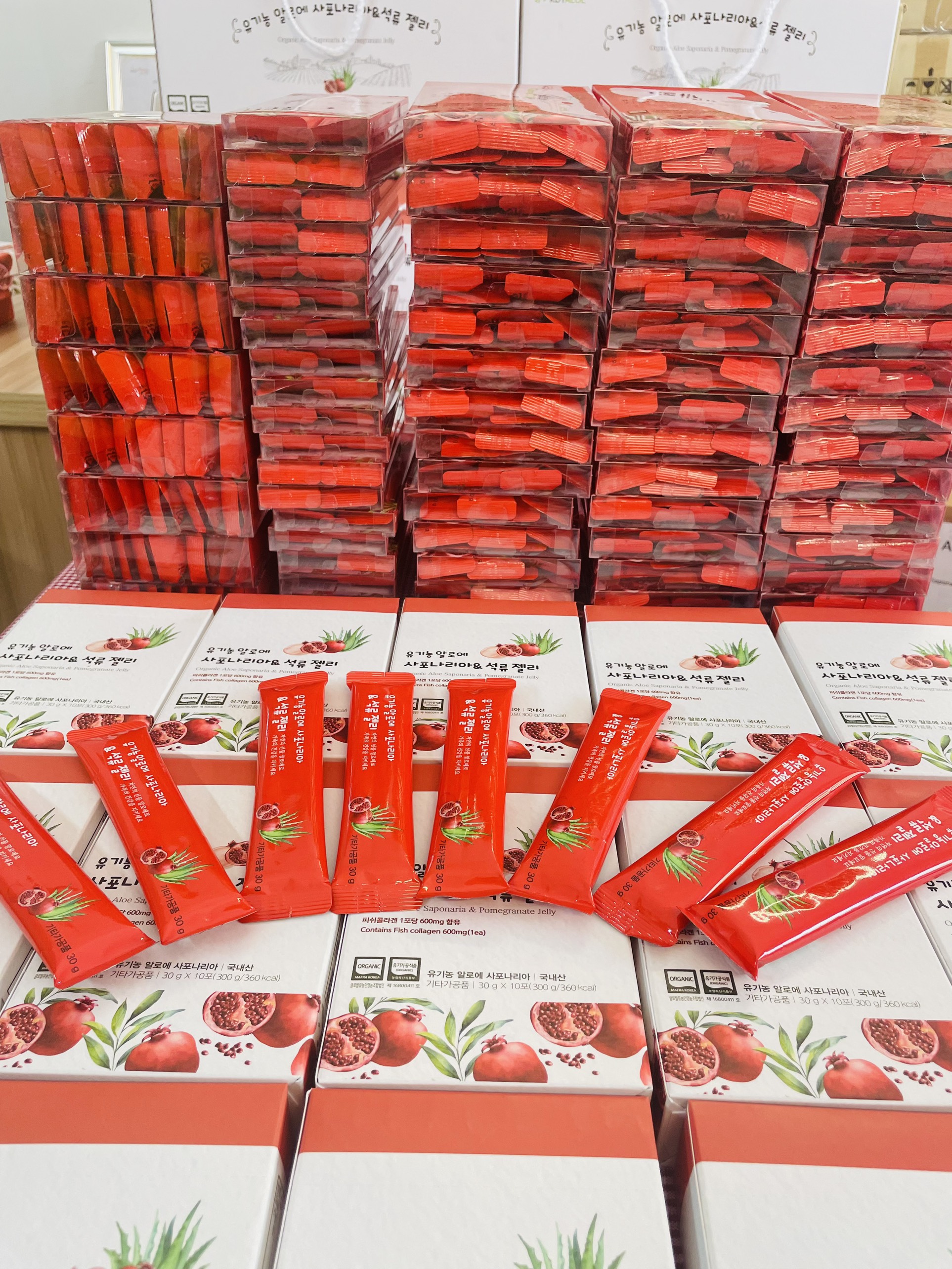 THẠCH COLLAGEN NHA ĐAM SAPONARIA LỰU ĐỎ HỮU CƠ