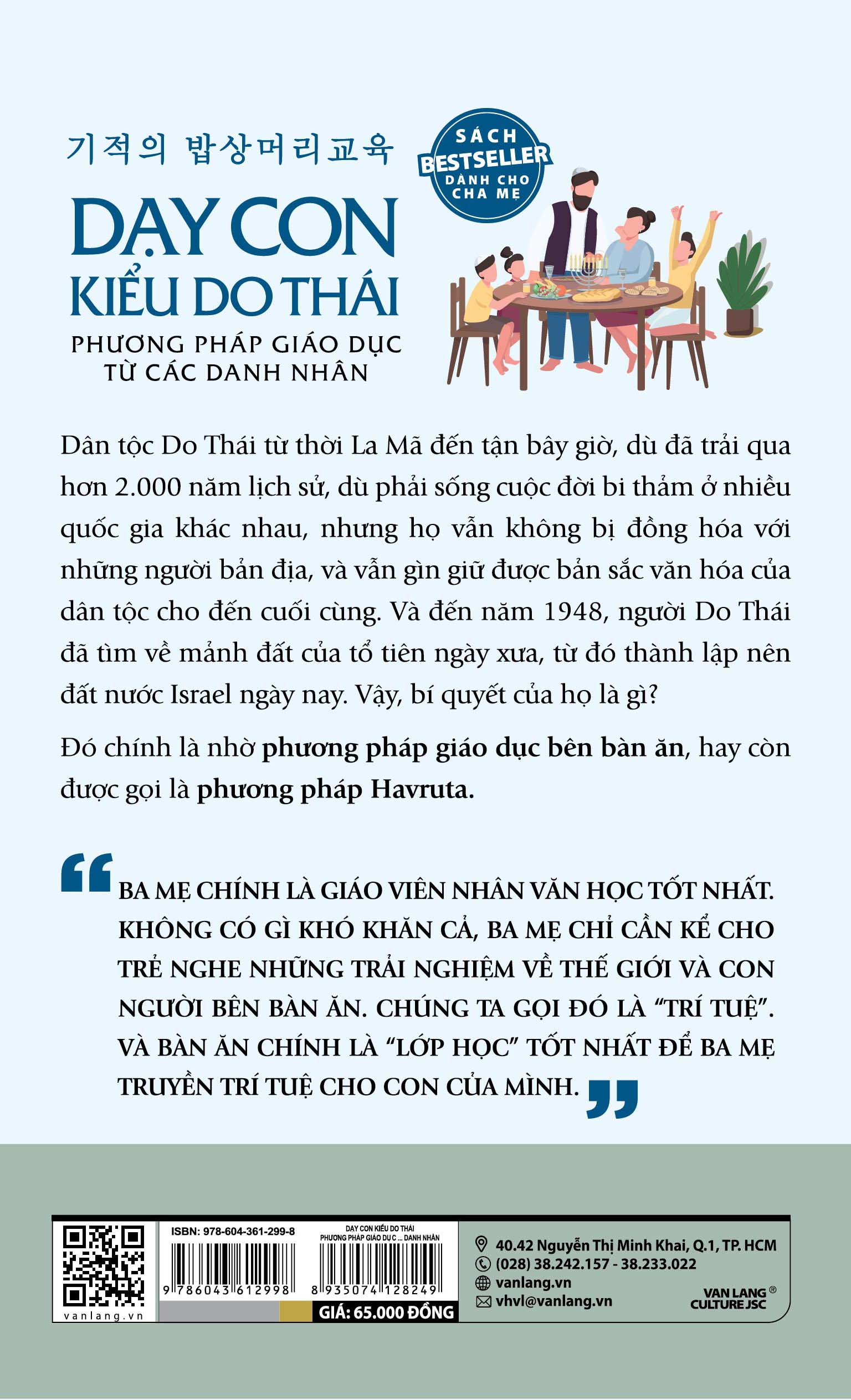 Dạy Con Kiểu Do Thái - Phương Pháp Giáo Dục Từ Các Danh Nhân - Vanlangbooks