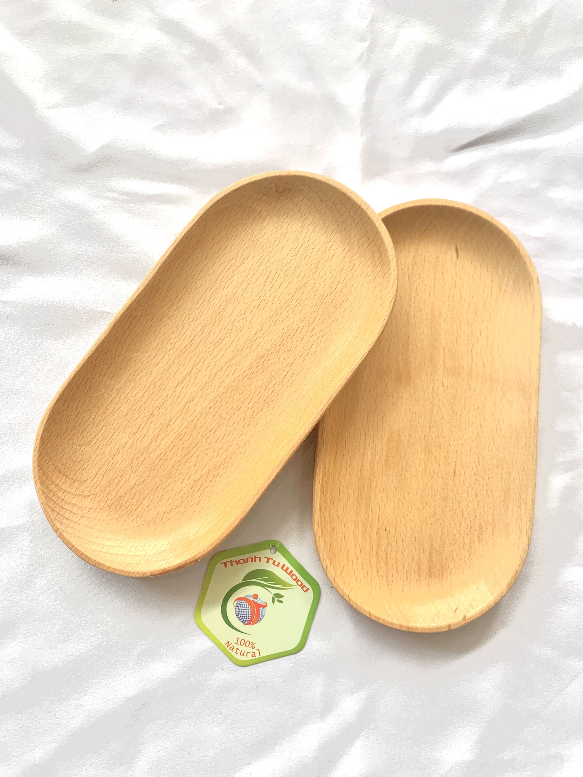 KHAY OVAL GỖ BEECH 9.5*19CM