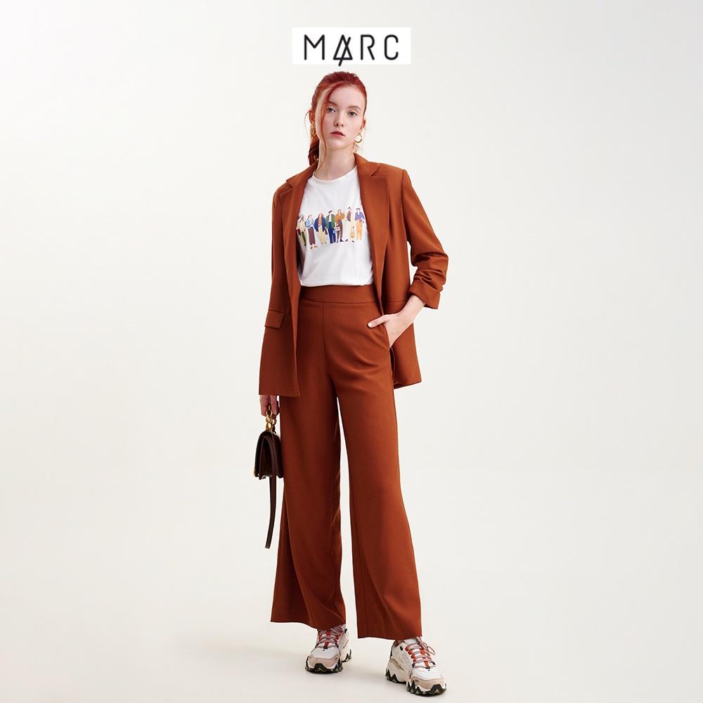 Quần nữ MARC FASHION ống suông lưng cao dây kéo sau CBMH049721