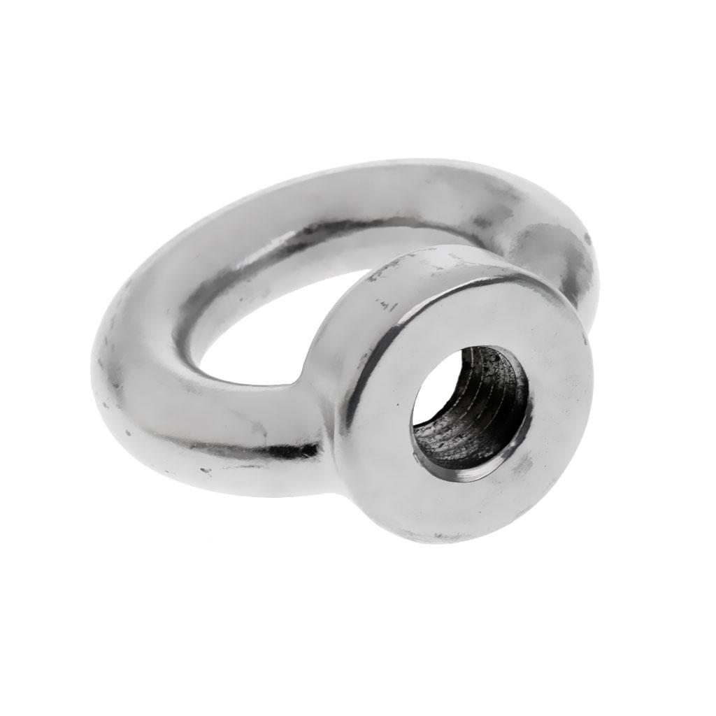 M14&M16 304 Stainless Steel Lifting Eye Nut Ring Shape Nuts - 2 Size, 2 Pack, Perfect for many marine and industrial applications