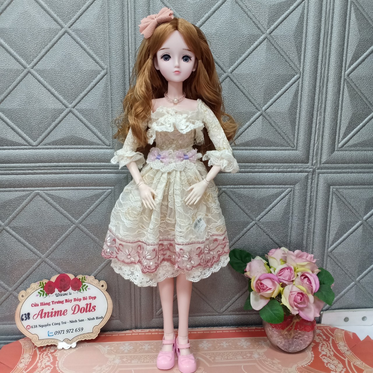 Váy tiểu thư công chúa cho búp bê 60cm Adhshop