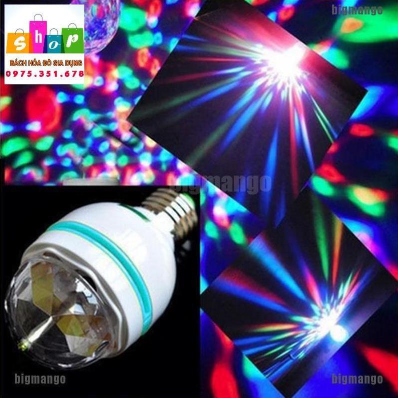 Bóng đèn xoay chiếu ánh sáng nhiều màu 3W E27 LED RGB dùng để trang trí giáng sinh / sàn nhảy / quán bar