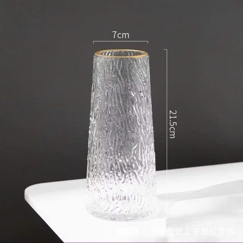 Lọ Hoa Thủy Tinh Trong Suốt &amp; Bình Thủy Tinh Hổ Phách Cắm Hoa Trang Trí Nhà Cửa - HÀNG CHÍNH HÃNG MINIIN