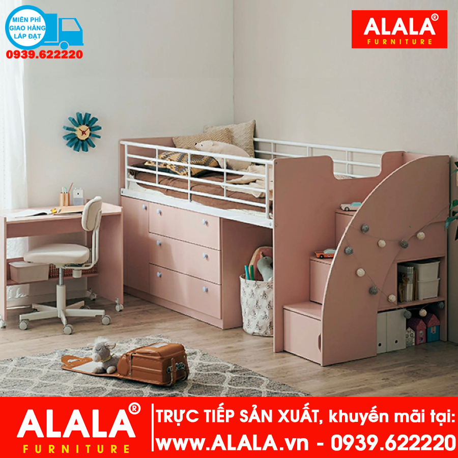 Giường tầng cho Bé ALALA128 cao cấp - www.ALALA.vn - Za.lo: 0939.622220