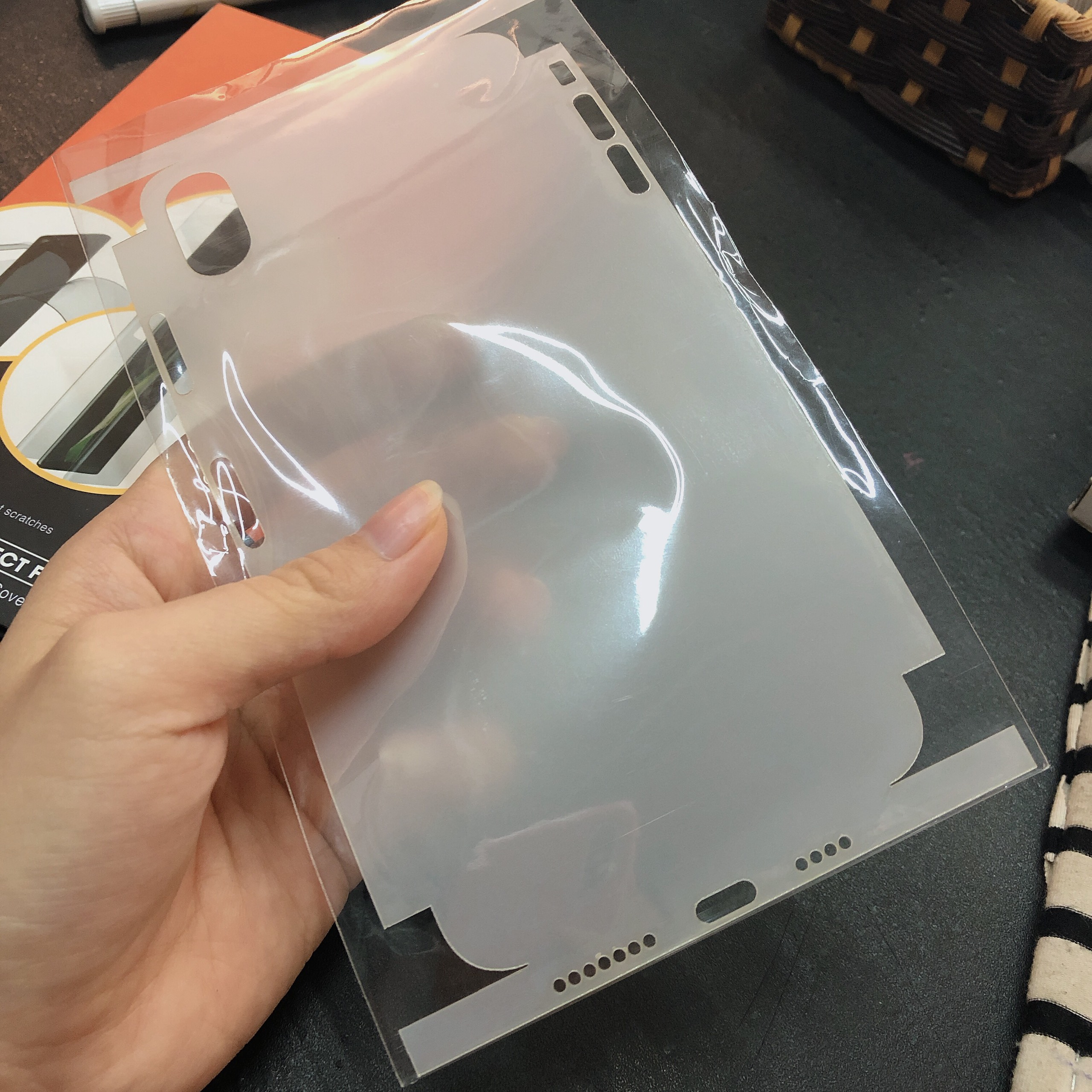 Miếng dán PPF mặt sau full lỗ loa cho iphone 7/8 plus, X, Xs, Xs Max