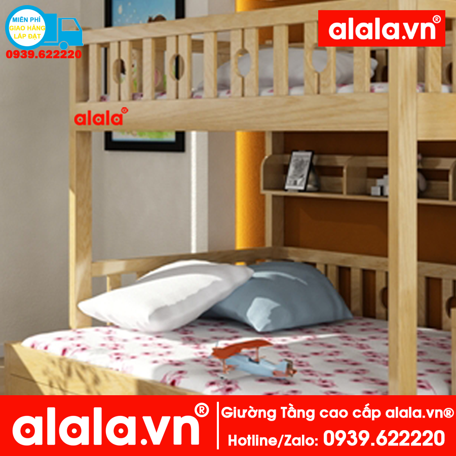 Giường tầng ALALA104 ( trên 1m, dưới 1m2 ) - Thương hiệu ALALA - Za.lo: 0939.622220