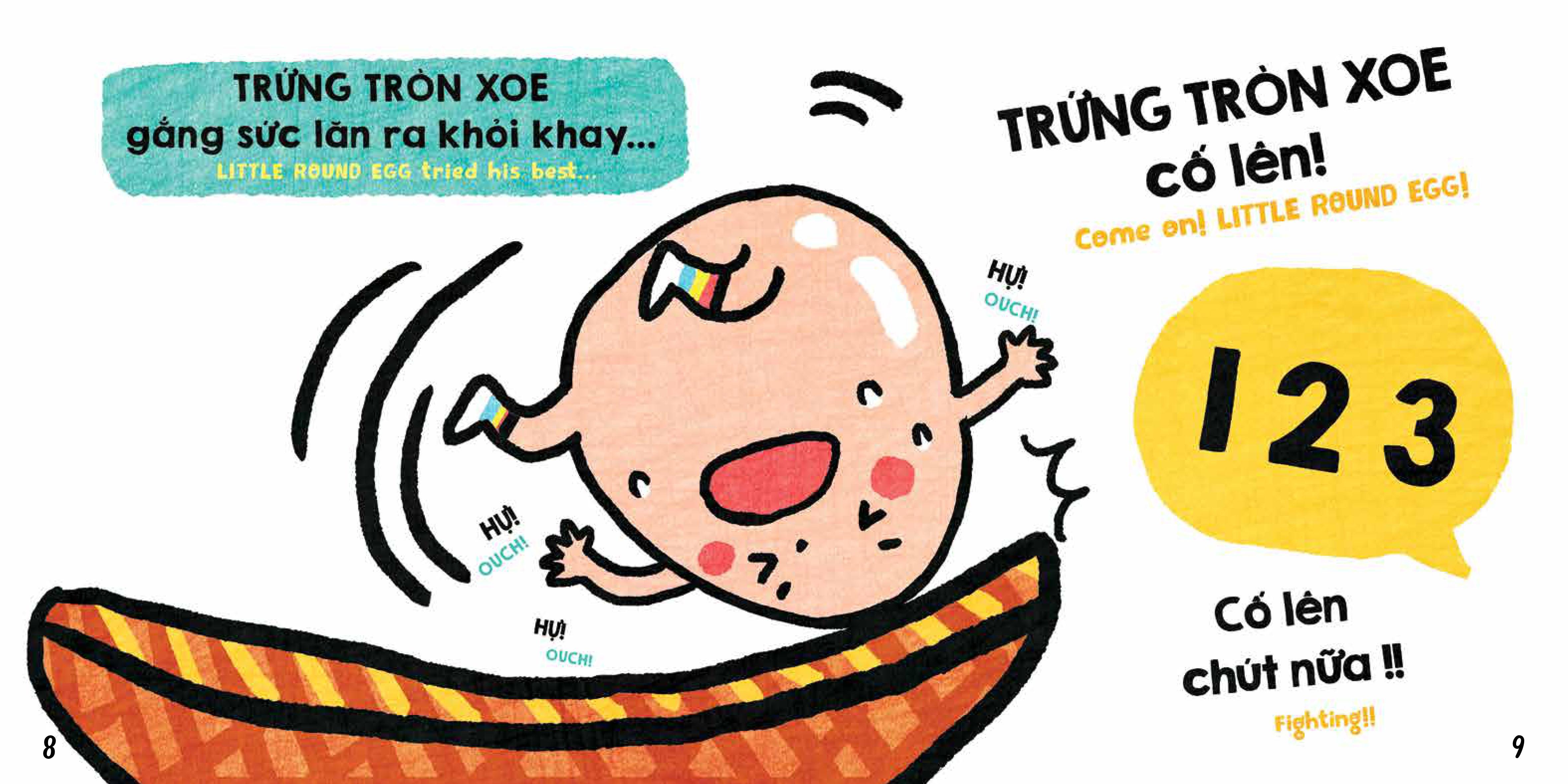 Sách ehon Bé trứng tròn xoe - Trứng luộc