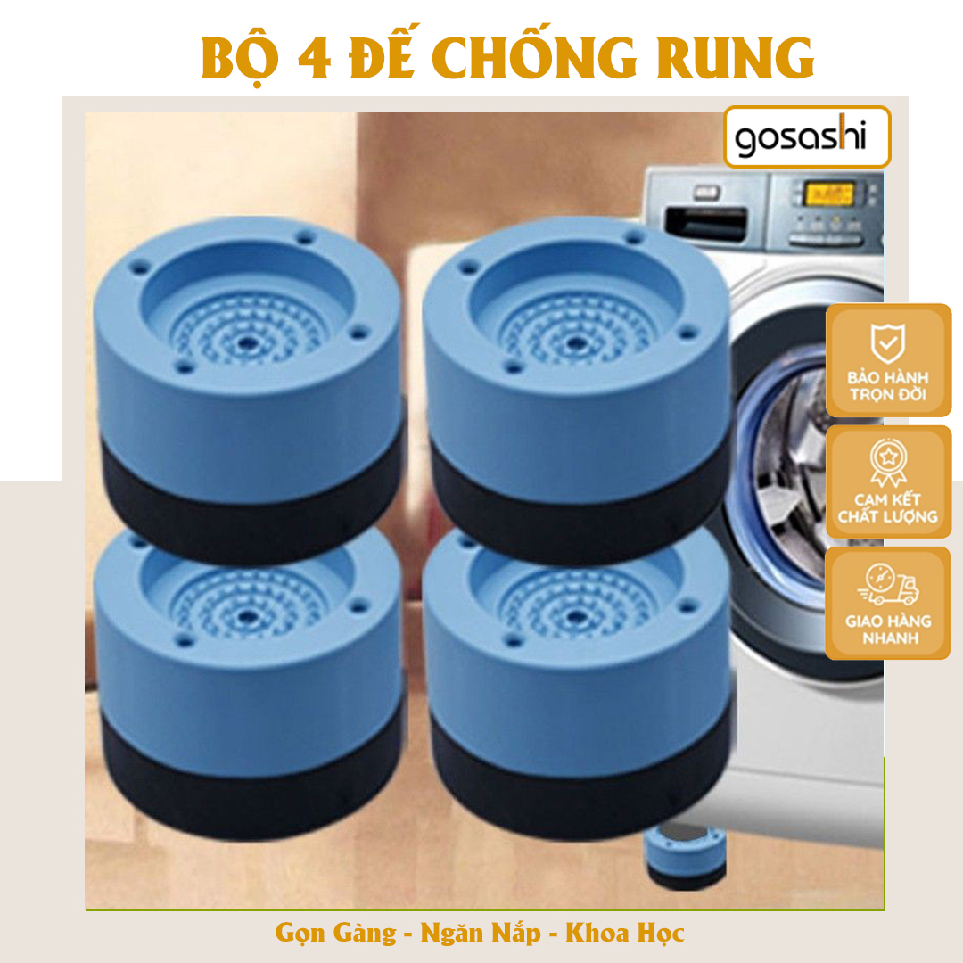 Bộ 4 Miếng Đế Đệm Cao Su Lót Kê Chân Máy Giặt Chống Rung Chống Ồn