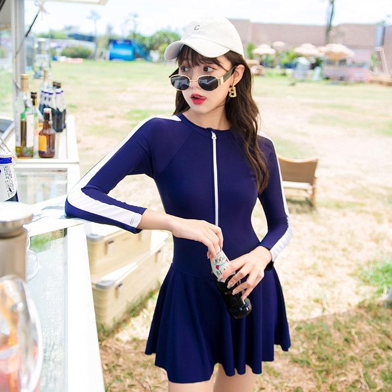 Đồ Bơi Dài Tay, Bikini Liền Thân Khóa Kéo 1 Mảnh SAVVY SHOP