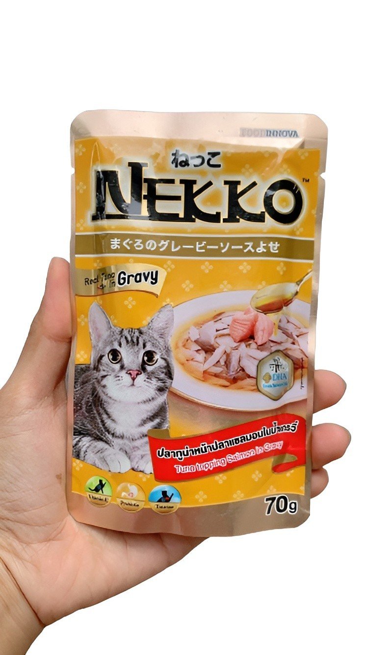 (MÈO LỚN) PATE NEKKO 70GRAM CHO MÈO LỚN, NỘI ĐỊA THÁI LAN