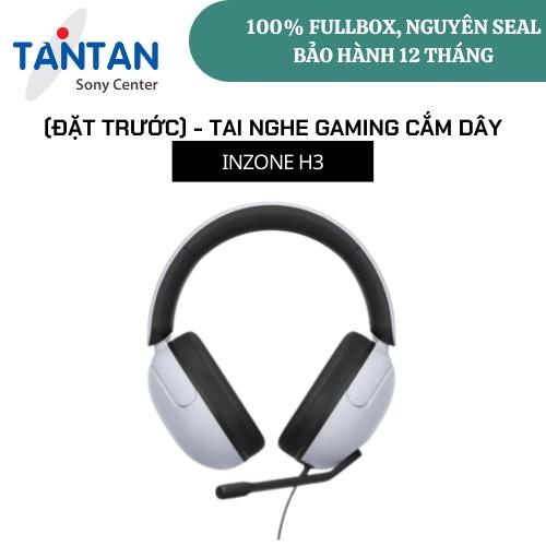 Tai nghe chơi game có dây Sony INZONE H3-Tần số âm trầm mạnh mẽ -Micro boom- Hỗ trợ âm thanh không gian 360 | Hàng Chính Hãng