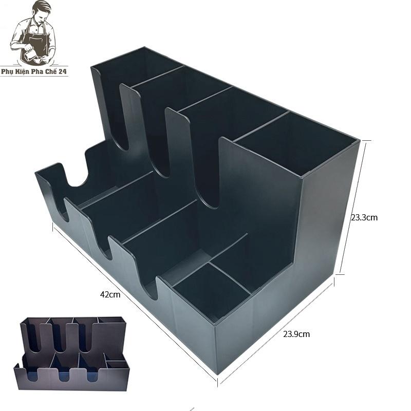 Kệ Đựng Cốc- Kệ Úp Ly 2 Tầng 9 Ngăn KMK-9