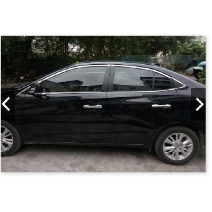 Bộ ốp nẹp viền chân kính + cong kính dành cho xe VIos 2019