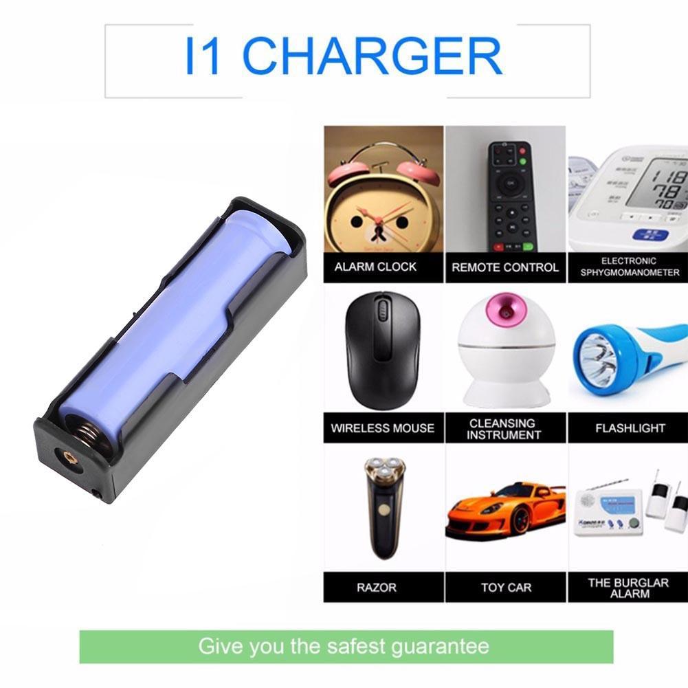 5 Chiếc Đĩa Đơn Khe Cắm DIY 18650 Pin Power Bank Nhựa 18650 Pin Sạc Hộp Bảo Quản Vỏ Ốp Lưng