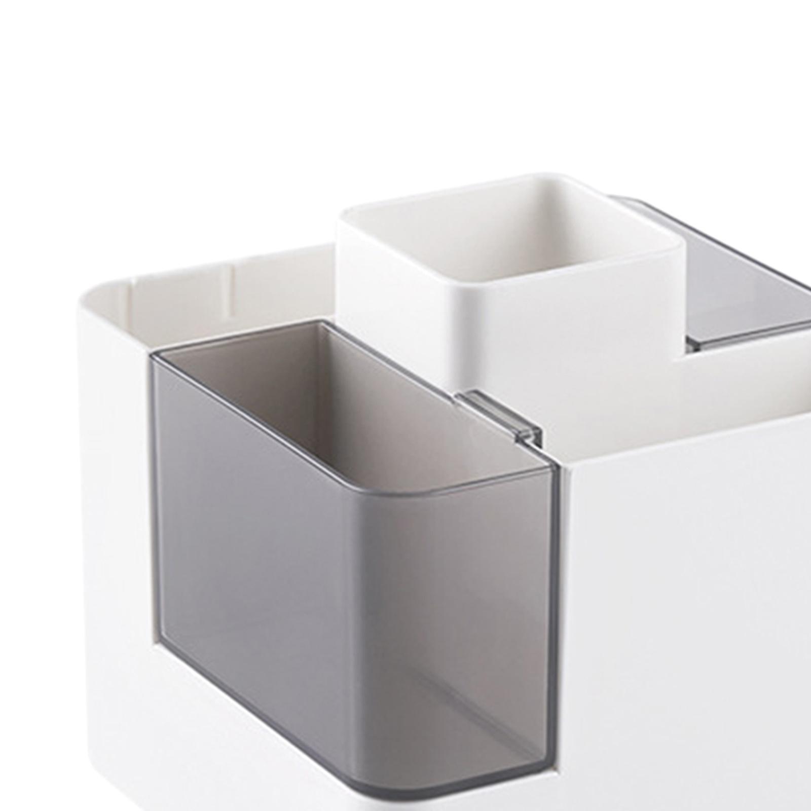 Pencil Pen Holder Storage Box Desk Pen Holder for Stationery School Bathroom