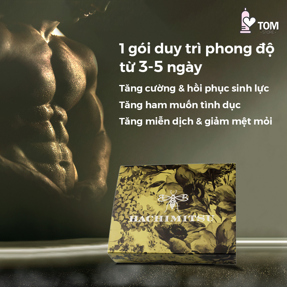 Bộ 5 gói tinh chất mật ong tăng cường sức khoẻ nam giới Hachimitsu | Gói 20g