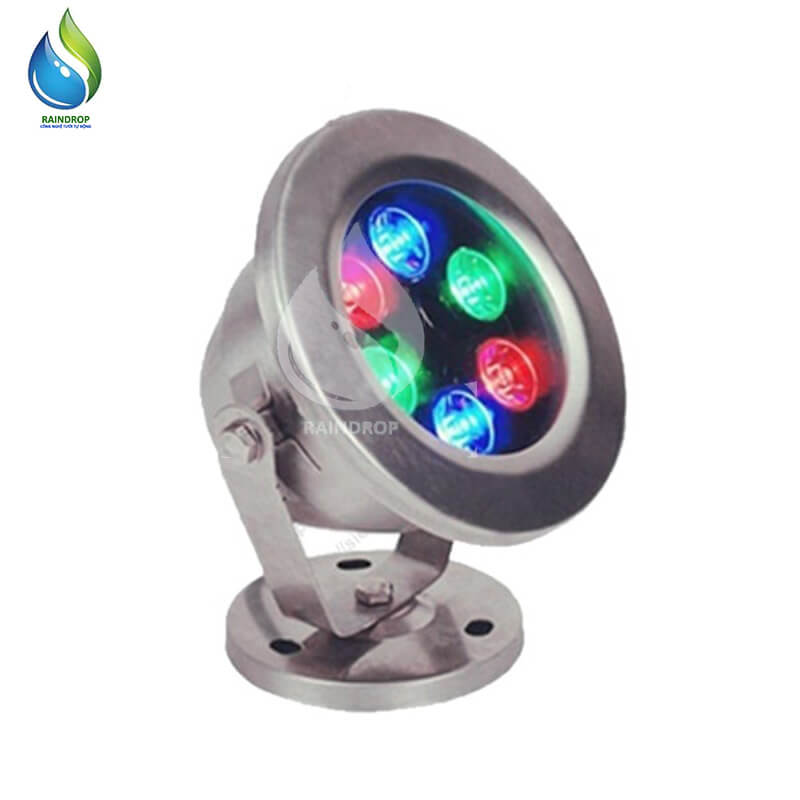 Đèn LED âm nước có đế 6w đổi màu 24V