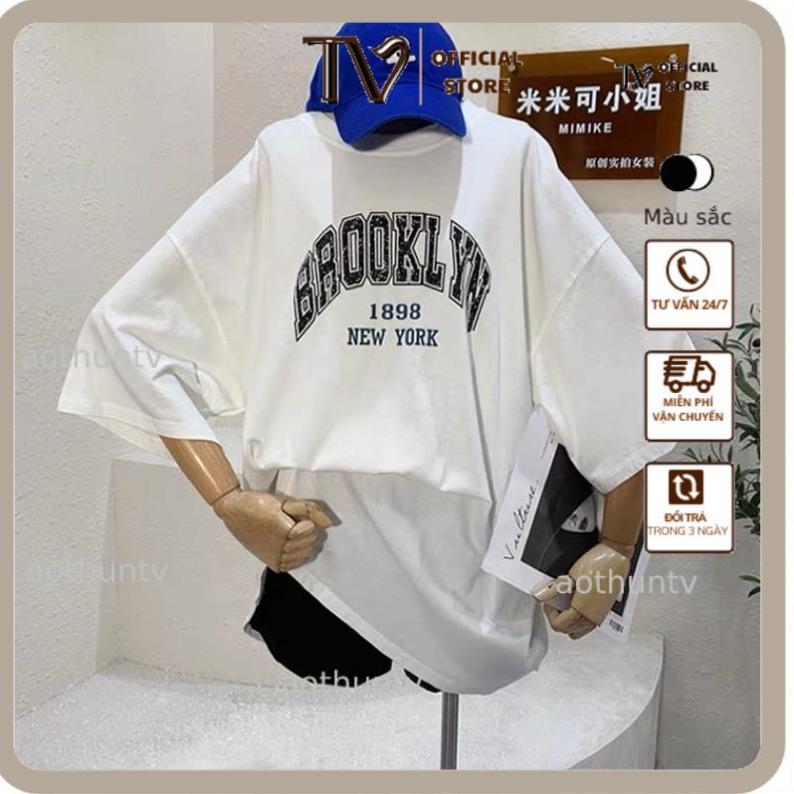 Áo phông 3158 ,áo thun nữ form rộng chất cotton in chữ new york