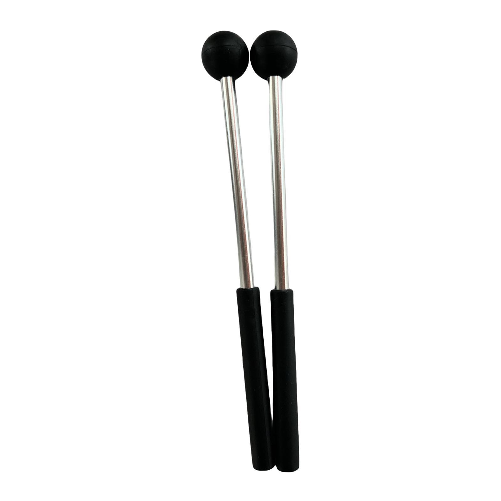 2Pcs Percussion Drumsticks 8.6" Aluminum Rod for Yoga Glockenspiel Xylophone
