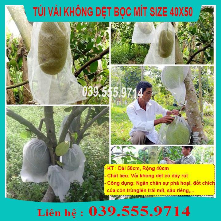 COMBO 100 CÁI TÚI VẢI KHÔNG DỆT BỌC MÍT SIZE 40X50 ĐỘ BỀN CAO