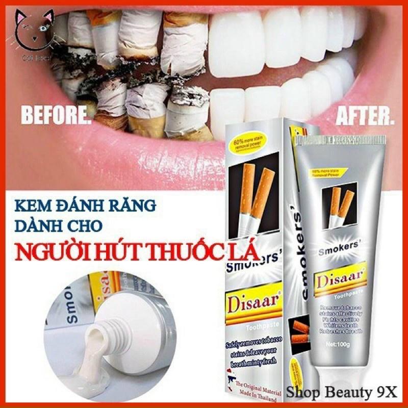 Kem Đánh Răng Disaar Trắng Răng Tẩy Ố Cho SMOKER 100g NO.DS341-1(Bạc)