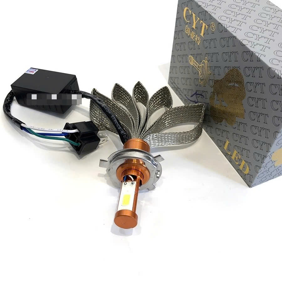 Đèn Pha LED 3 Tim Siêu Sáng Cho Xe Máy &amp; Ô Tô – Xài Điện Máy 12V–24V Không Cần Chỉnh Dòn