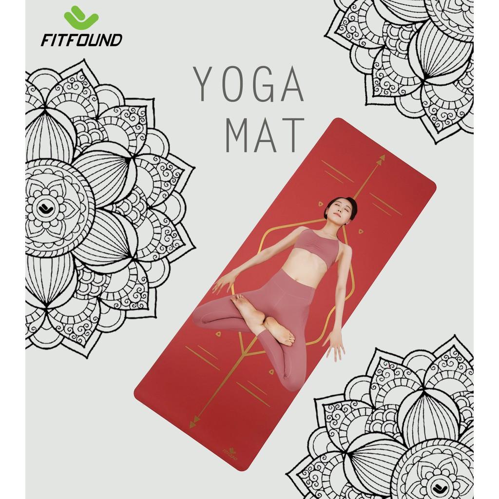 Thảm tập gym yoga cao su Pu định tuyến bản mỏng du lịch 1.5 mm chống trơn trượt