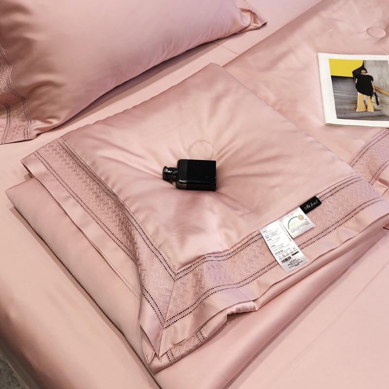 Bộ Chăn Hè Kèm Ga Gối Tencel Cao Cấp Viền Ren