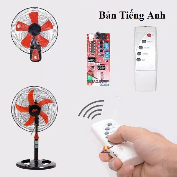 Combo 5 bộ mạch quạt điều khiển từ xa  -LOẠI 1 CÓ IC BẢO VỆ BẢO HÀNH UY TÍN 1 ĐỔI 1