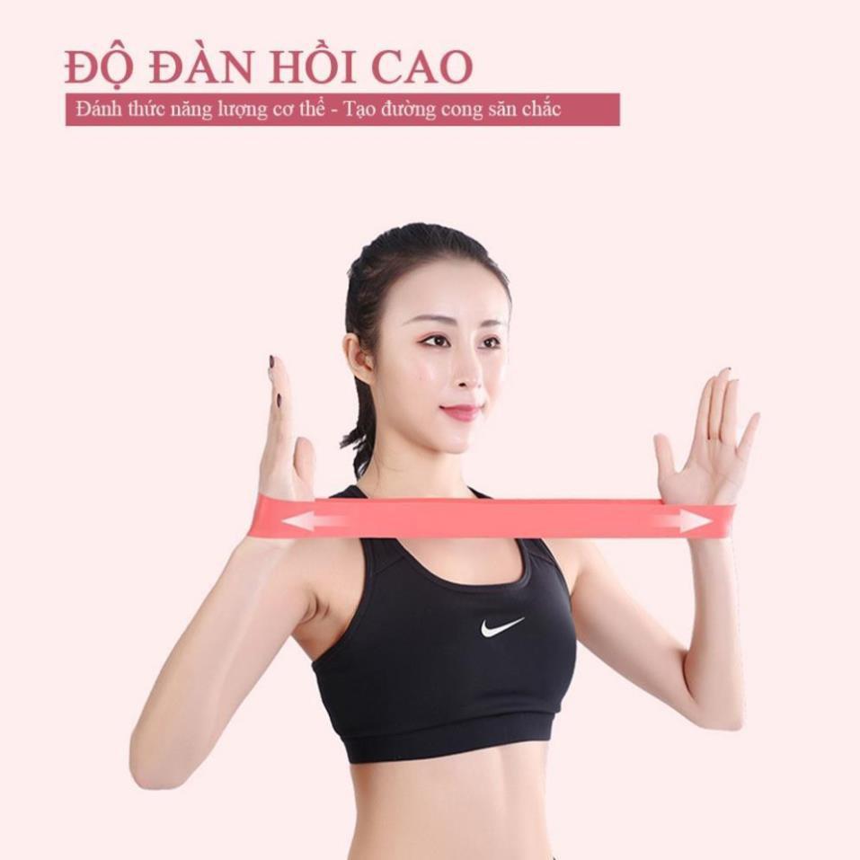 Dây miniband, dây cao su kháng lực tập mông chân - không bị xoắn dây khi tập