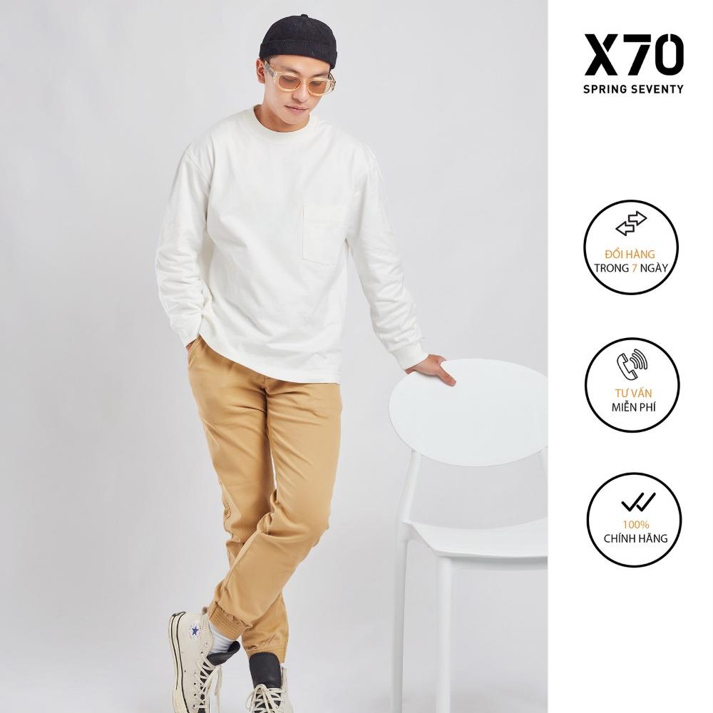 Quần Jogger Nam Dệt Kim Thiết Kế Lưng Chun Dây Rút Thời Trang X70 - 11610004