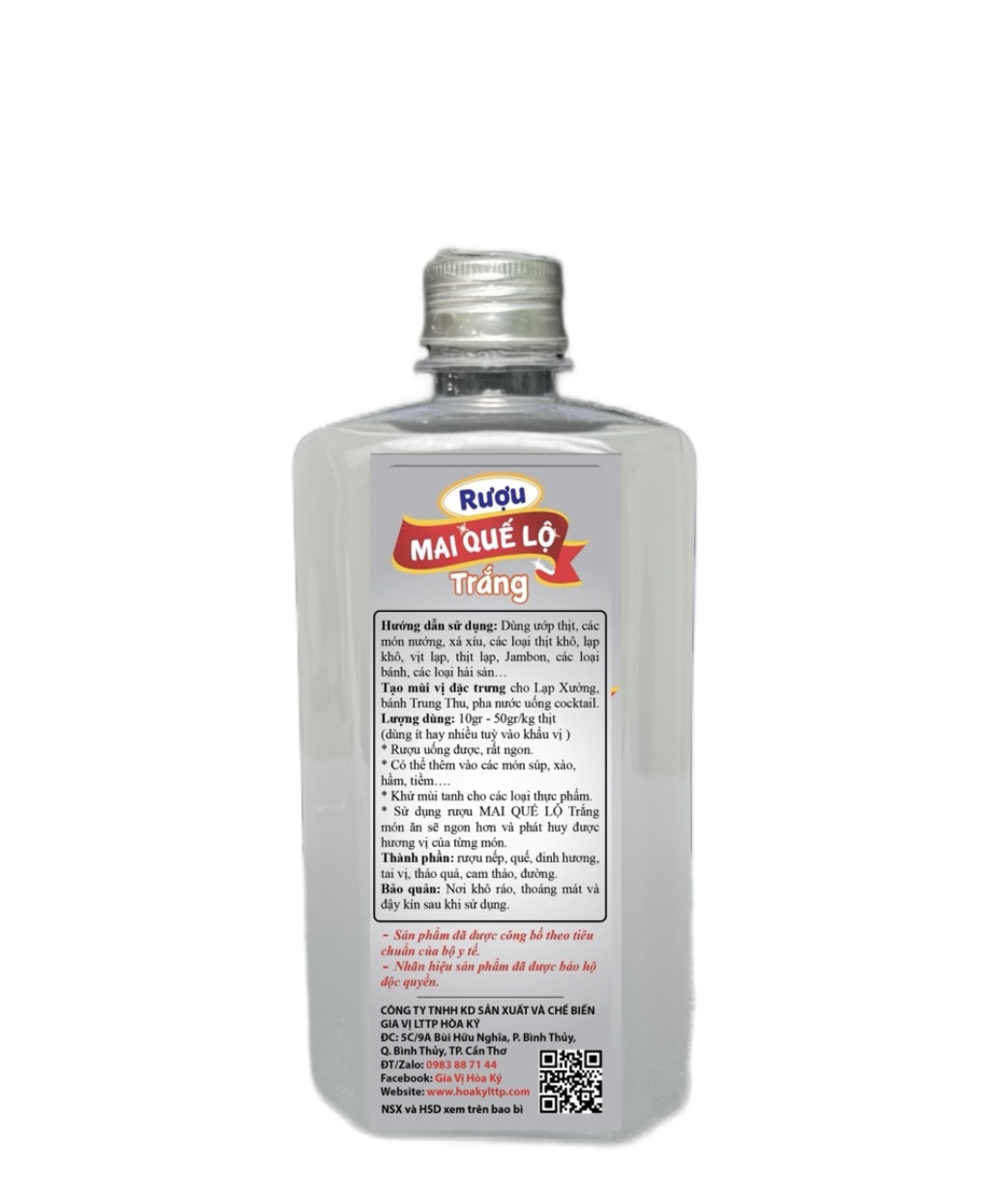 Mai quế lộ trắng Hoà Ký 330ml dùng ướp thịt xá xíu