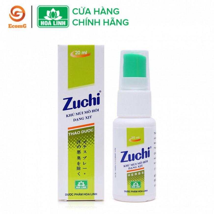 Xịt khử mùi mồ hôi Zuchi thảo dược (20ml) không gây kích ứng da - XZ1 01