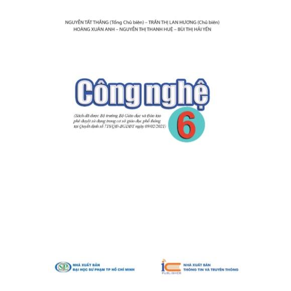 Công Nghệ lớp 6 - Bộ Cánh Diều