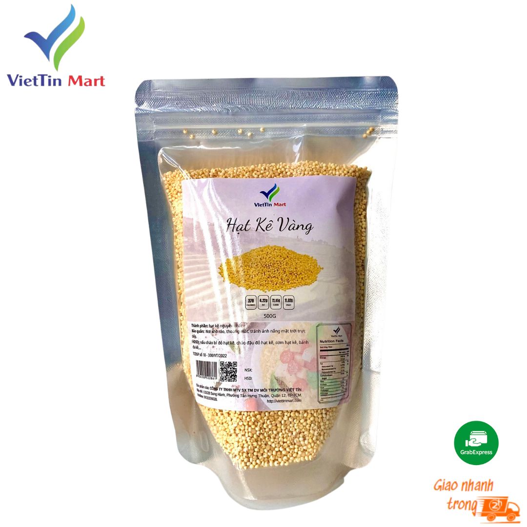 Hạt Kê Vàng Hữu Cơ Bóc Vỏ Viettin Mart 500G