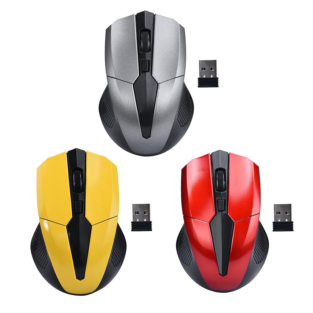 Wireless Optical Mouse, 2.4G Noiseless Mouse with USB Receiver - Portable Computer Mice for PC, Tablet, Laptop