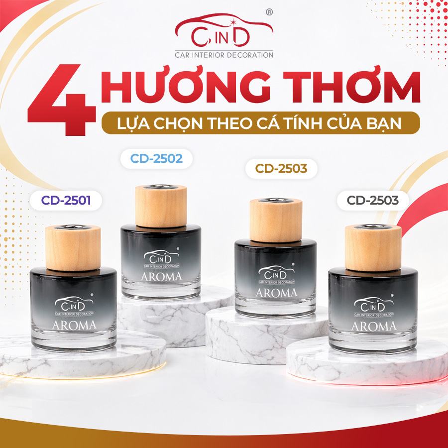 Nước Hoa Ô Tô CIND Aroma CD-2503 BVL Scent 100ml