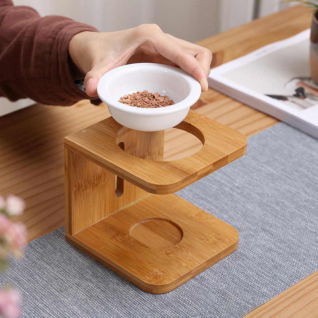 Wooden Tealight Candle Holder Oil Burner