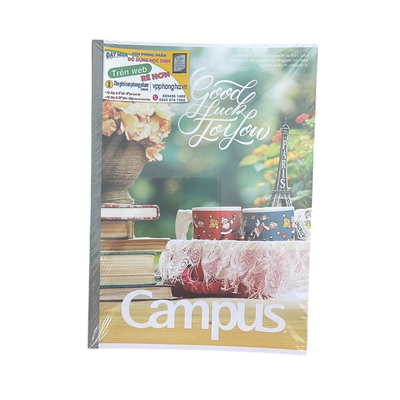 [MẪU MỚI 2023] Vở Campus VINTAGE 120 trang dòng kẻ ngang - Mua 10 quyển tặng bút nhớ dòng