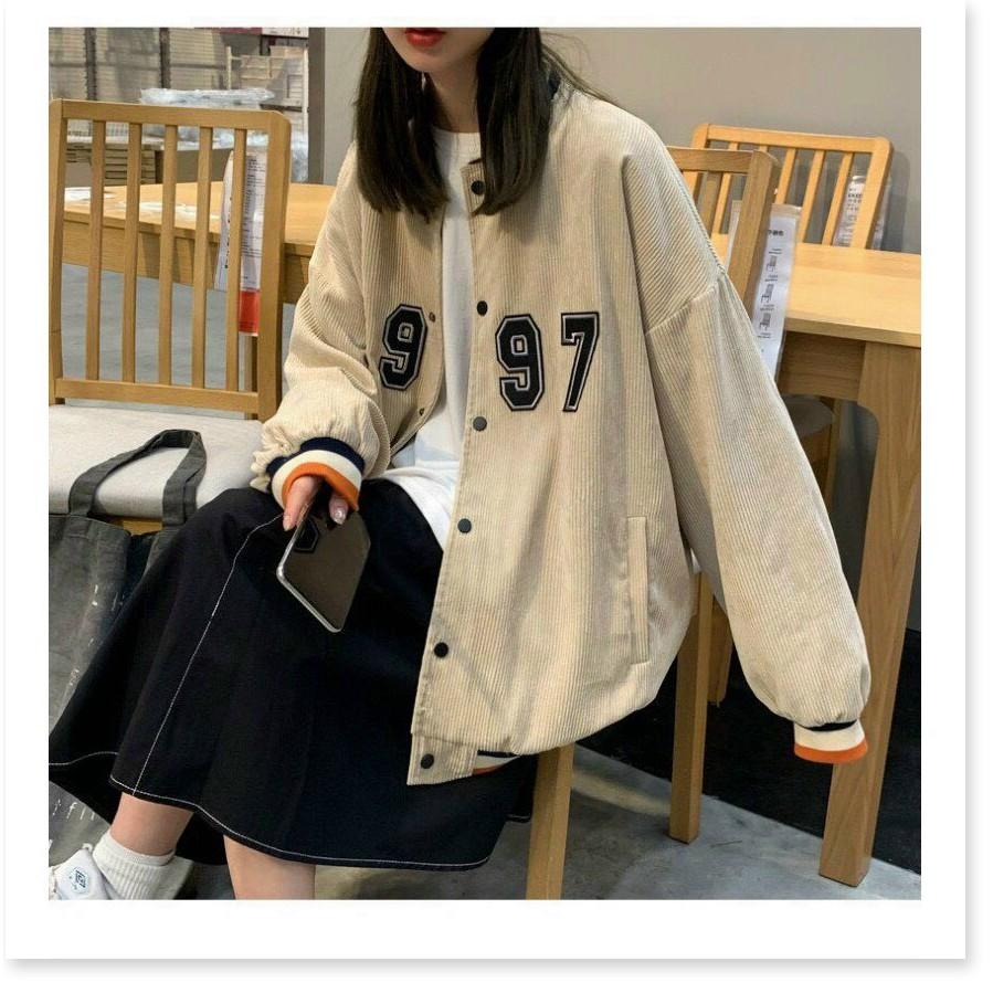 ÁO KHOÁC NHUNG NAM NỮ 1997 BOMBER UNISEX CHẤT LIỆU THOÁNG MÁT CHO MÙA HÈ THỜI TRANG VINA 1HIT FASHION