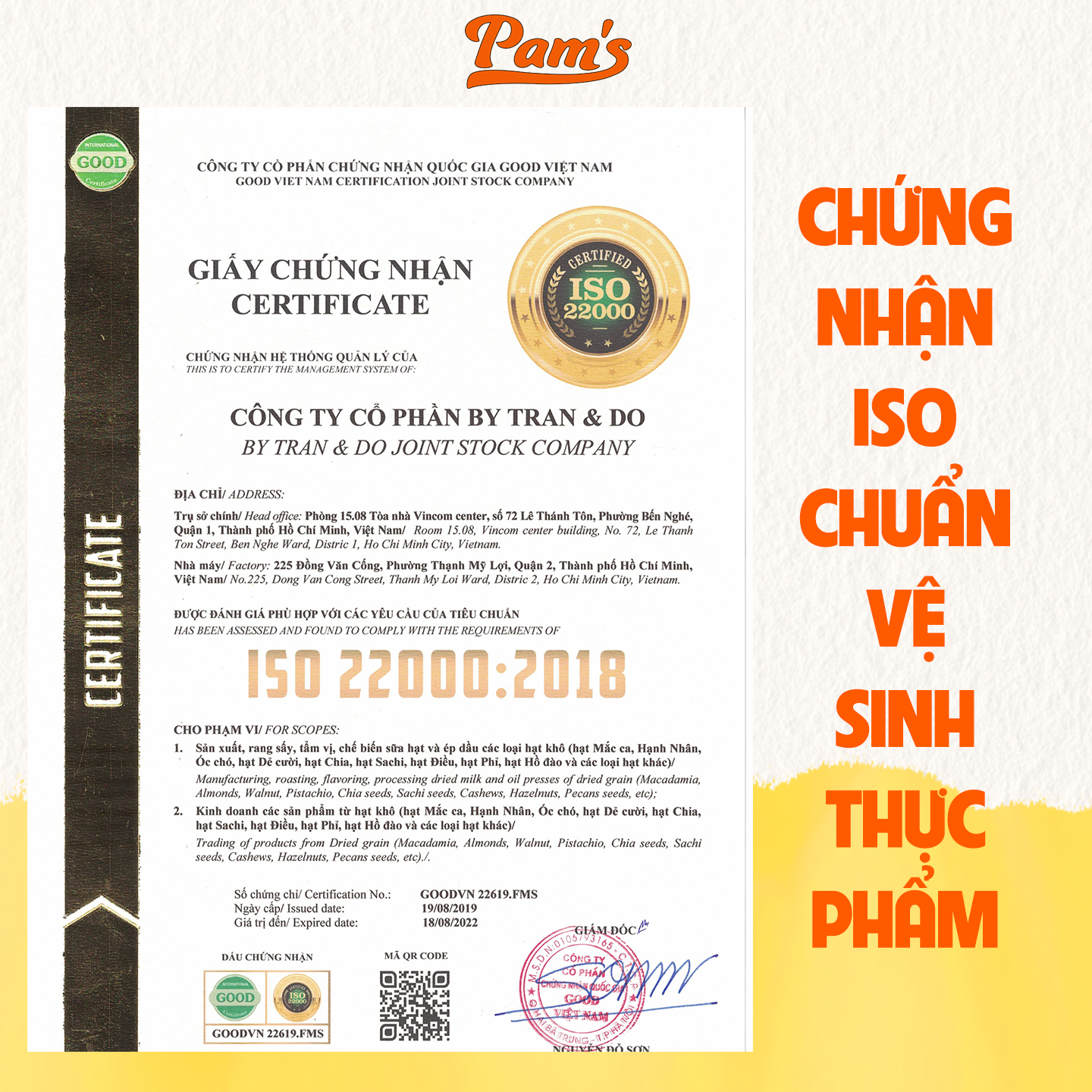 Combo Mẹ Bầu - Hạnh Nhân Mỹ + Nhân Óc Chó Chile Pam's - Rang Chín Béo Bùi, Ngọt Ngào