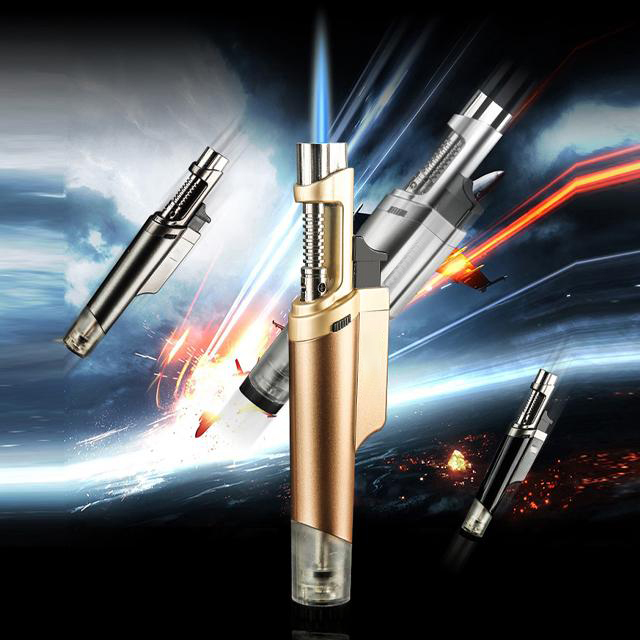 Combo Hộp Quẹt Bật Lửa Khò Ga 1 Tia BCH530, Thiết Kế Nhỏ Gọn + Tặng Bình Bơm Ga Chuyên Dụng Cho Bật Lửa