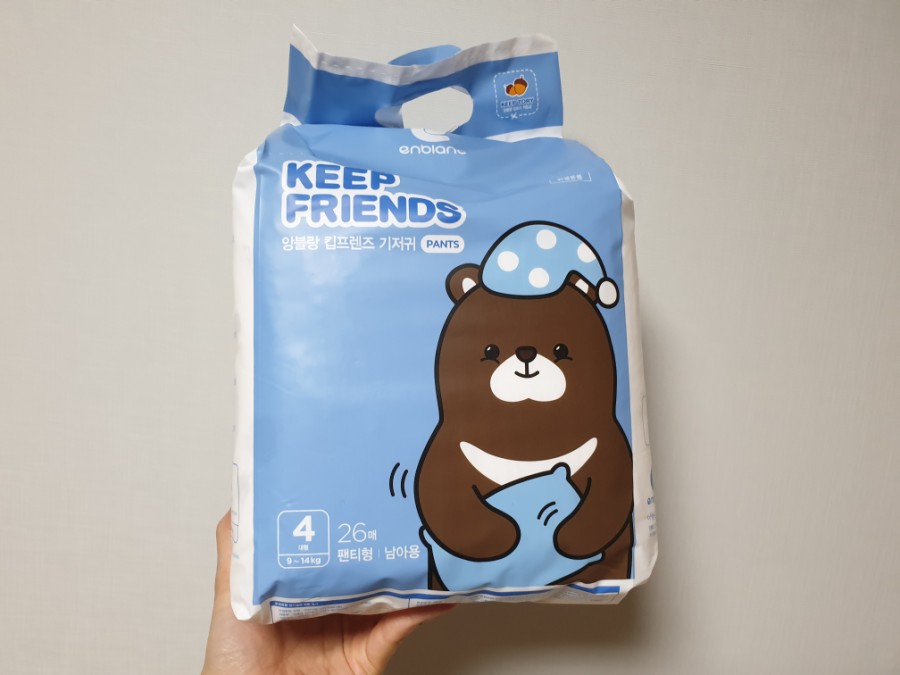 Tã quần nội địa Hàn Quốc - Keep Friend size 4 bé trai (L 26 miếng)