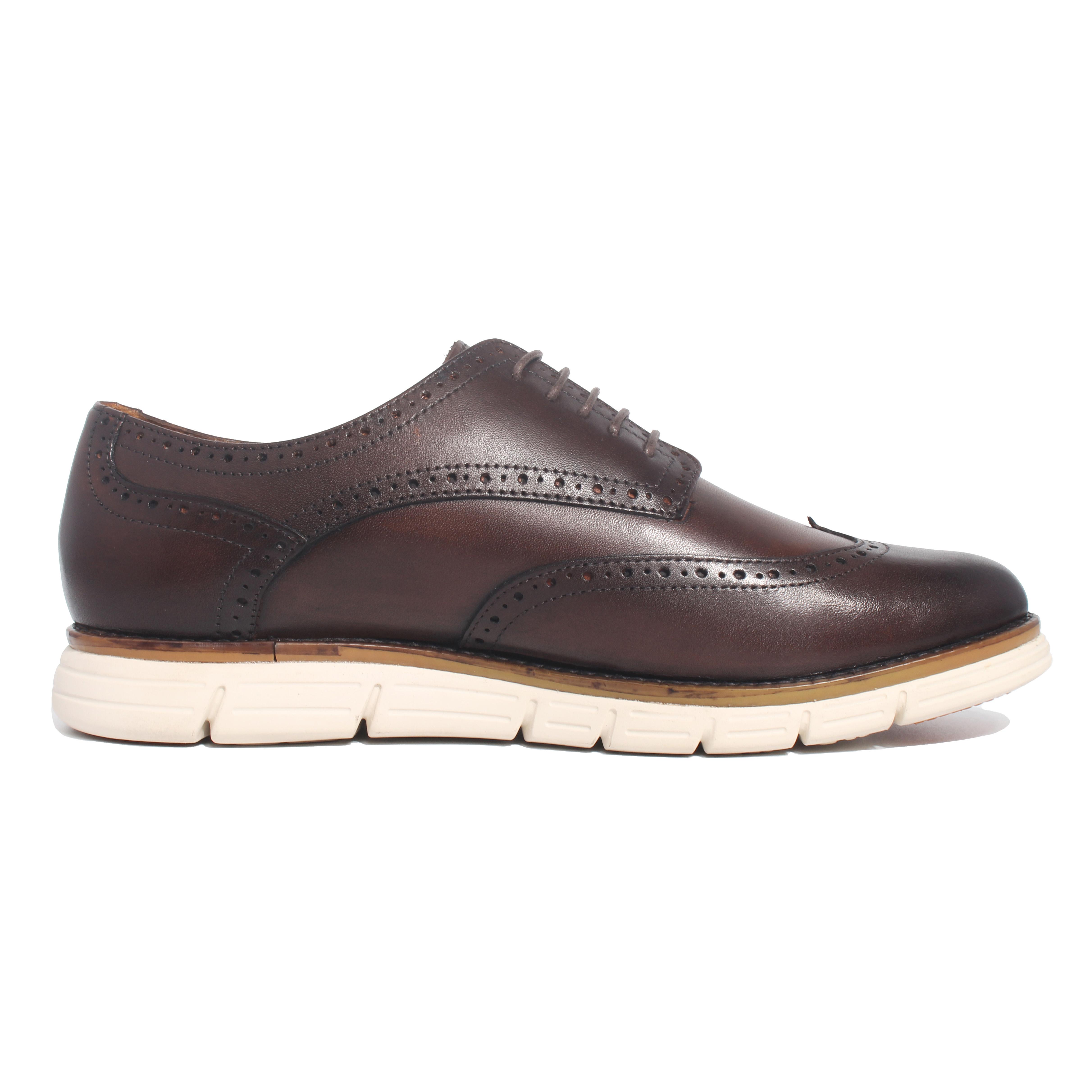 Giày Sneaker Nam Banuli Casual Sneaker Shoes Veg Itali Leather B5WD1 (Da Veg Itali Mềm Dẻo, Đế Siêu Nhẹ, Chống Trượt, Bảo Hành Trọn Đời)
