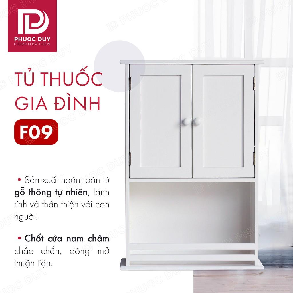 Tủ thuốc - Tủ y tế gia đình gỗ tự nhiên F09