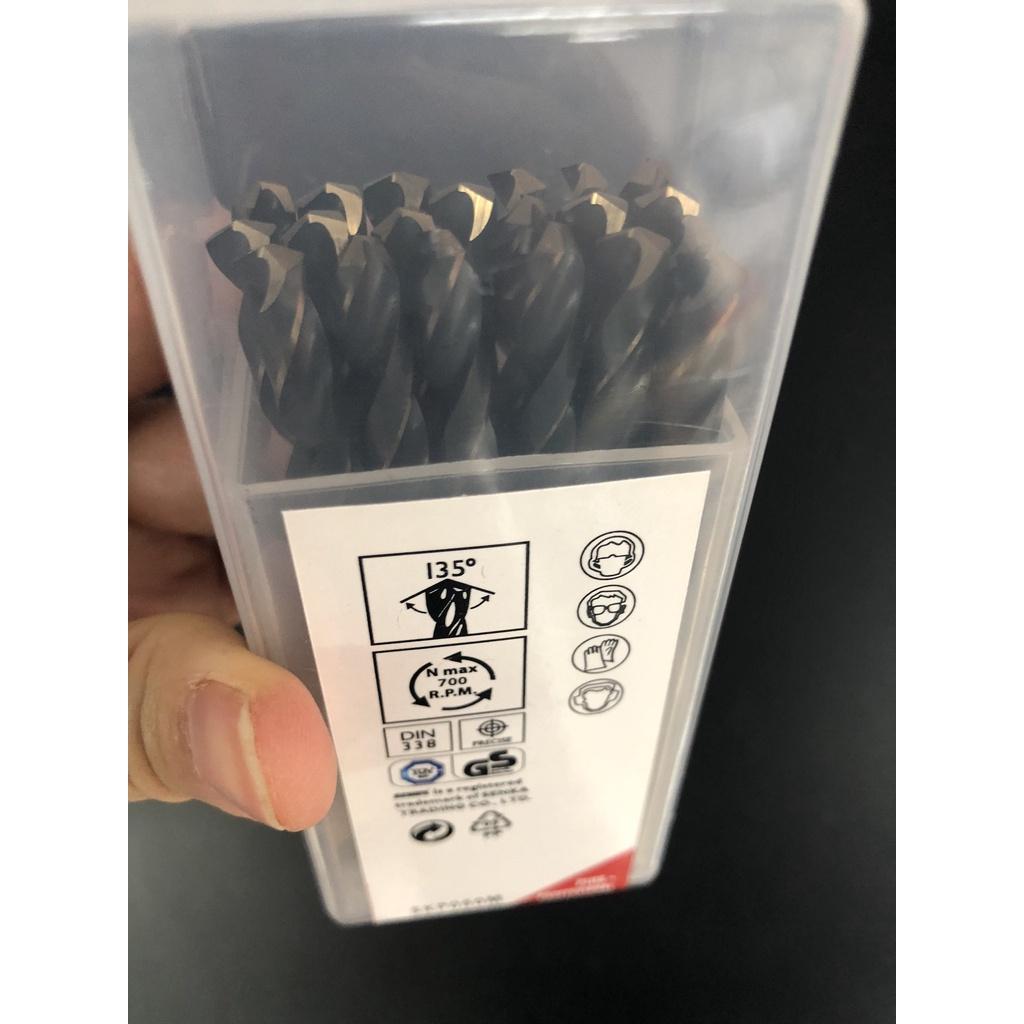 8MM - 1 hộp 10 mũi khoan Thép Inox SENKA Vàng Đen cao cấp Công nghệ Đức